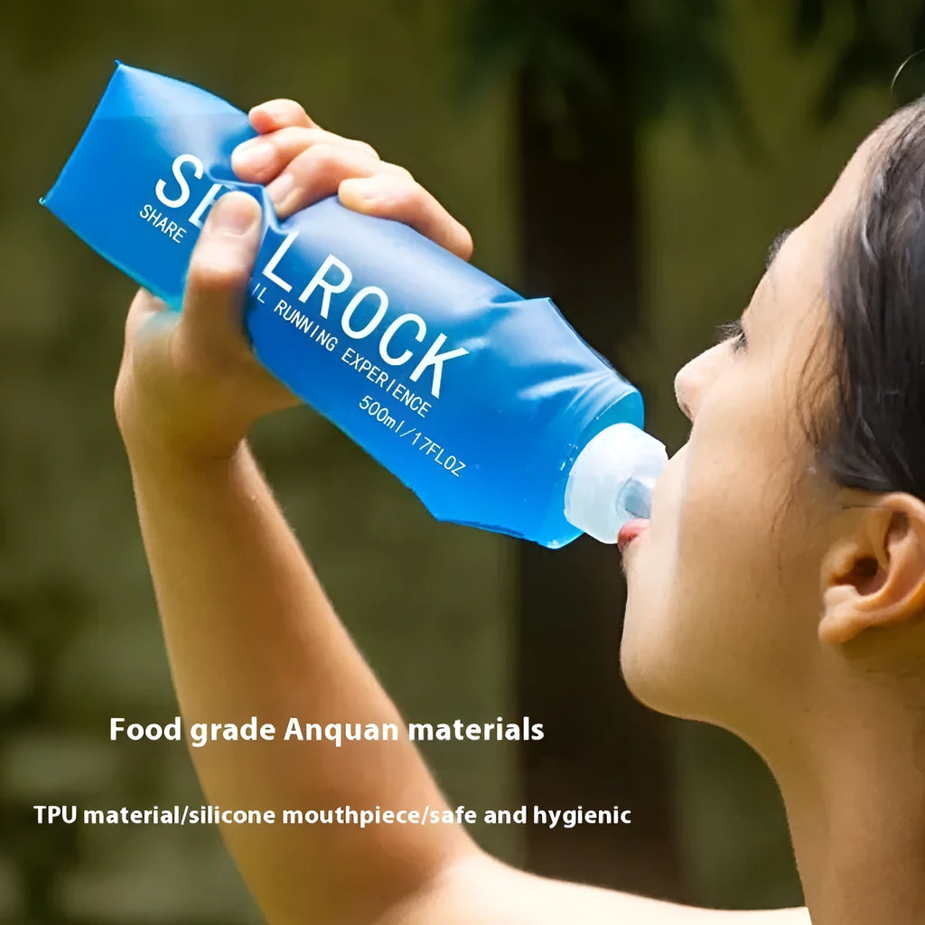 Plastic portable straw with off-road rough design for mountain climbing and biking hydration
