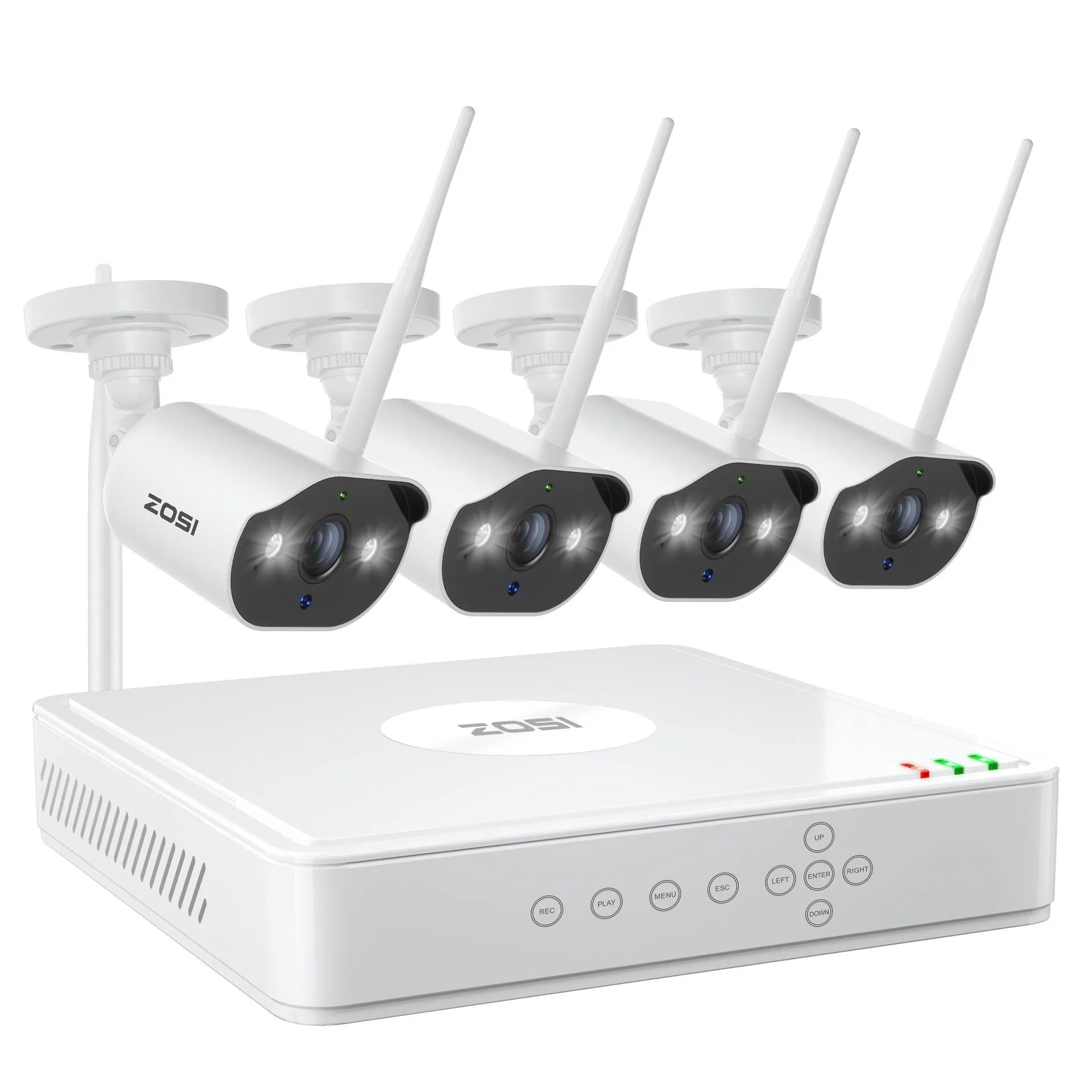 ZOSI 5MP POE security camera system with NVR and outdoor monitoring cameras