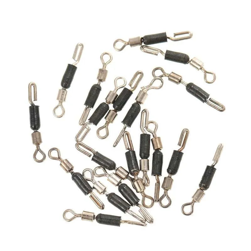 Wire clip silicone opening swivel pin fishing gear accessory with metal clip and silicone insert