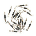 Wire clip silicone opening swivel pin fishing gear accessory with metal clip and silicone insert