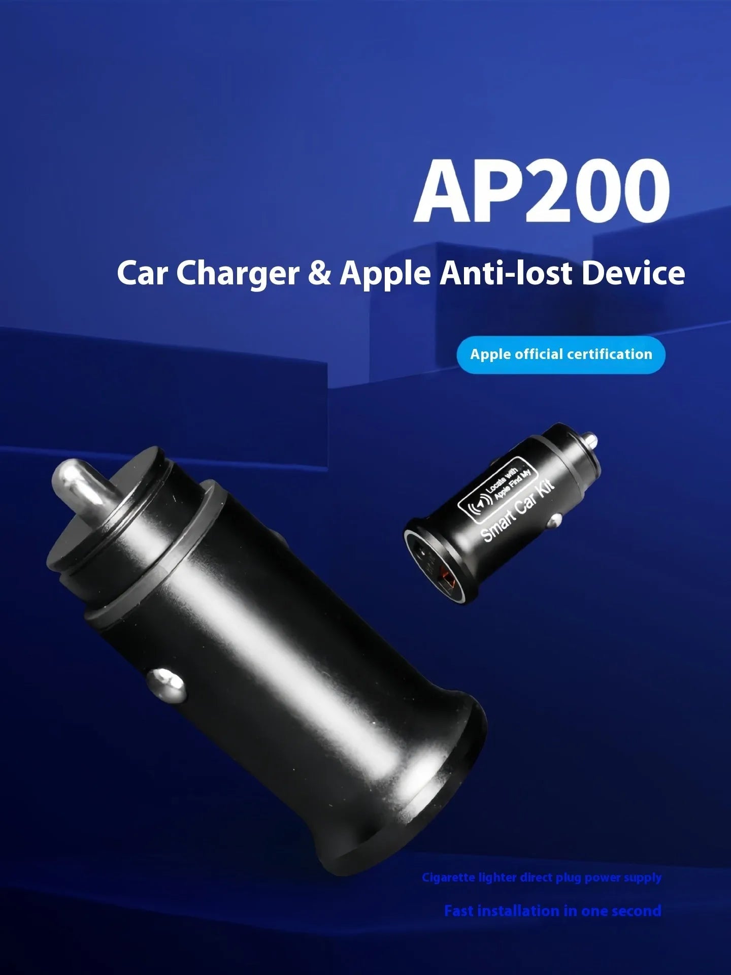 Black car charger GPS locator tracking device for vehicle security with ABS plastic housing