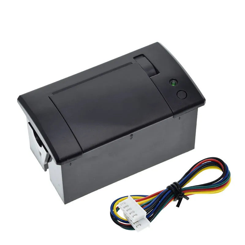 Embedded black thermal printer with serial port connection for single chip microcomputer