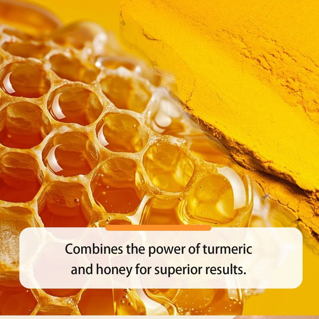 30ml bottle of turmeric honey essential oil for facial beauty in neutral packaging