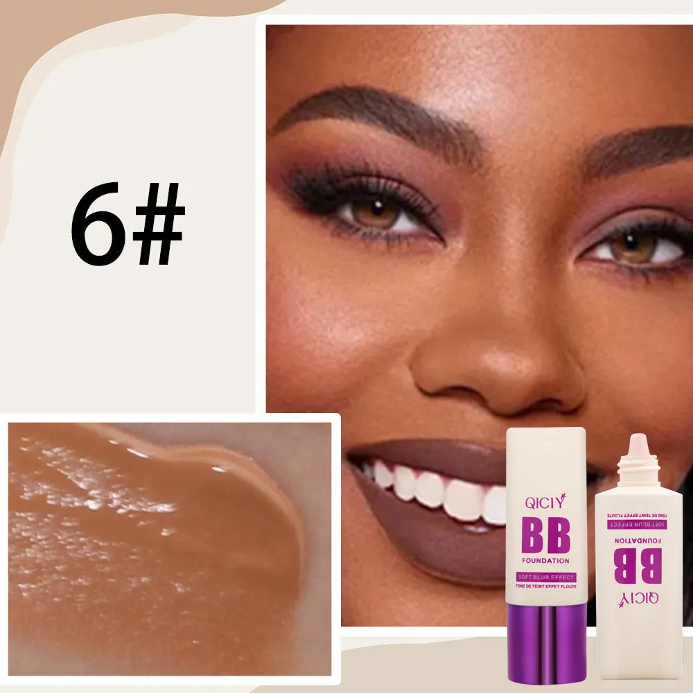 BB cream foundation concealer in a feeding bottle with ten shade options for brightening and repair.