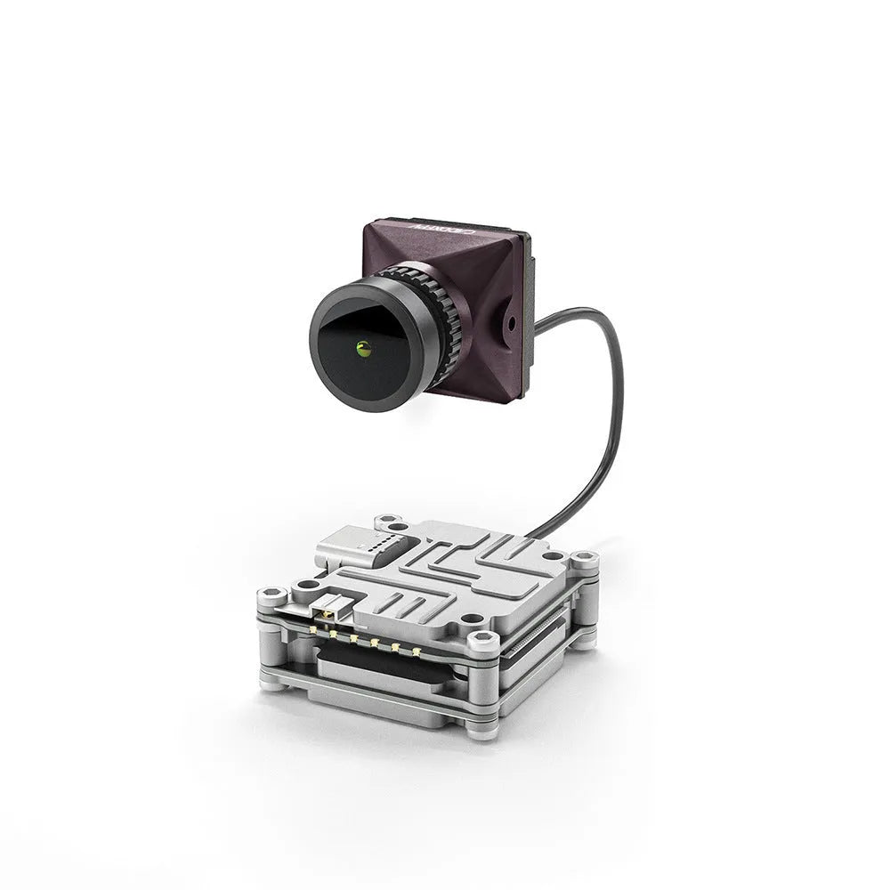 Silver Caddx ADAPTS DJI FPV digital video transmission unit with cables and mounting screws