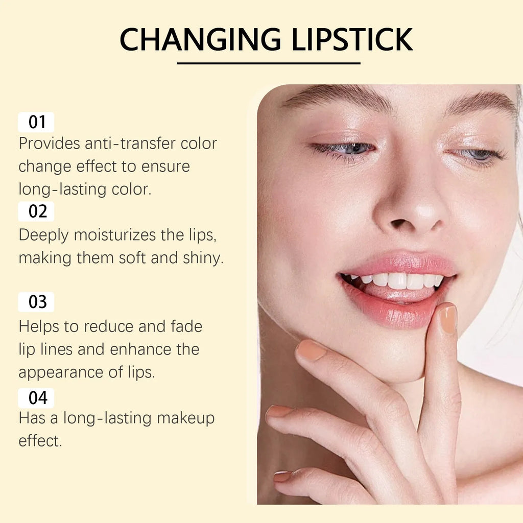 Gold foil nourishing lipstick in compact 2.6cm packaging with 3.5g content