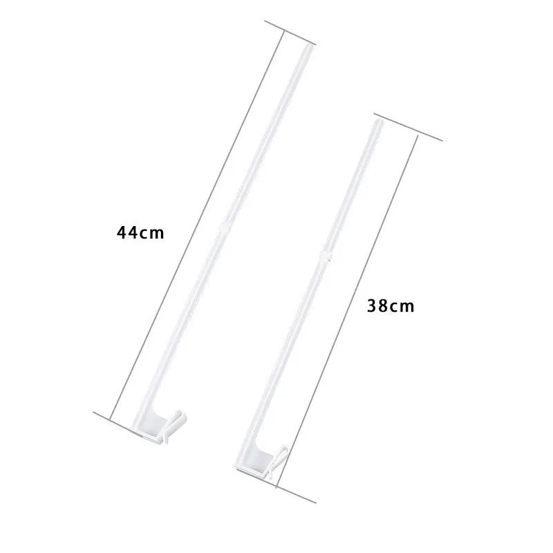 White PP plastic car window flag bracket set with ten poles for vehicle mounting