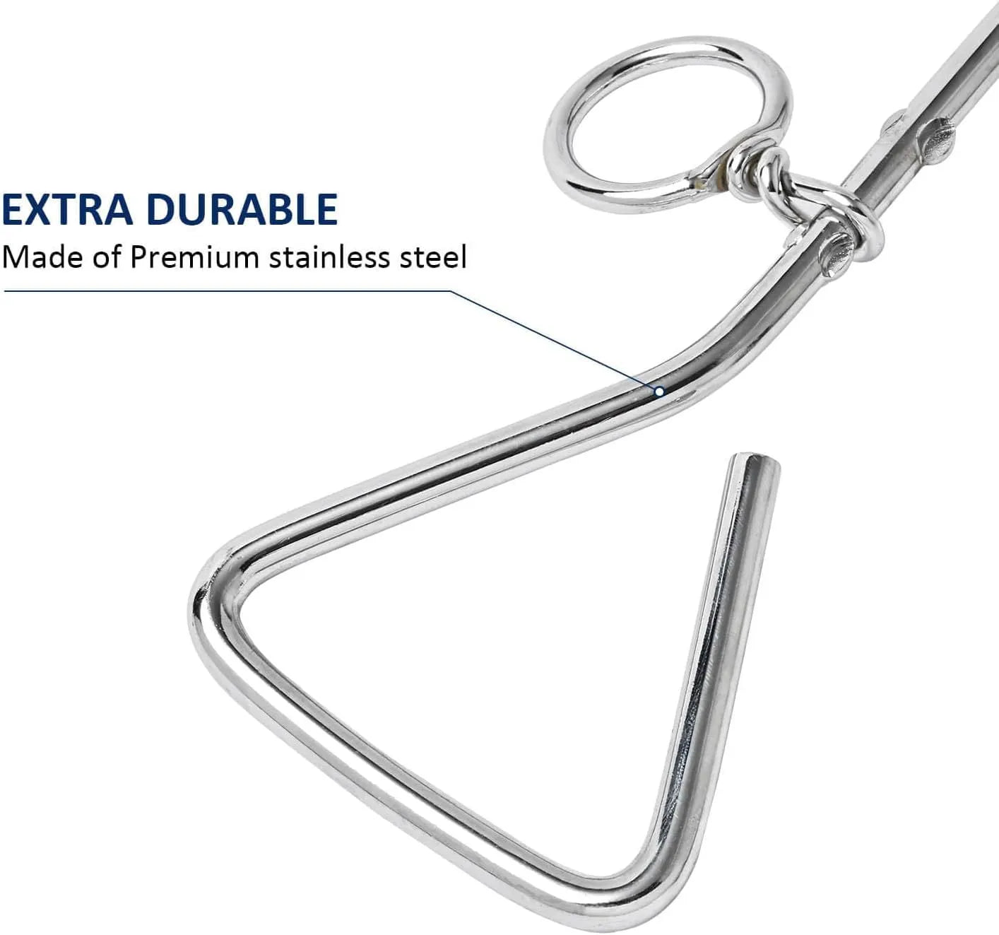 Silver spiral dog tie out stake for ground anchoring in sandy soil conditions