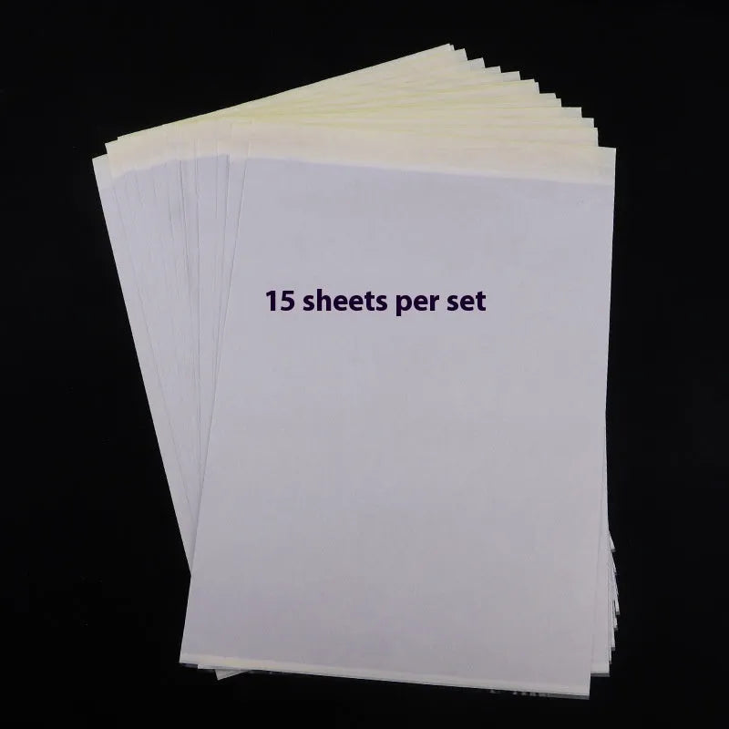 A4 quadruple copy tattoo transfer paper sheets with transfer paste gel for stencil creation