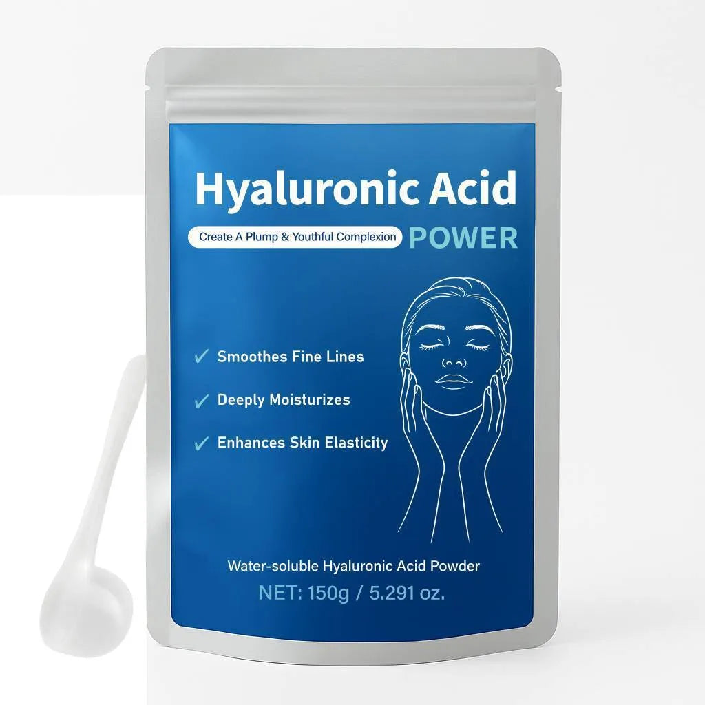 150g jar of pure hyaluronic acid powder for DIY skincare formulation