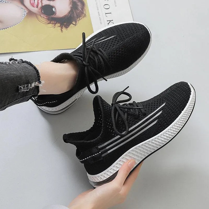 Women's casual travel shoes with denim upper and soft rubber sole in grey colour