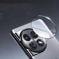 Tempered glass lens protector for OnePlus 12, 11, and Find N3 smartphones with black ring design