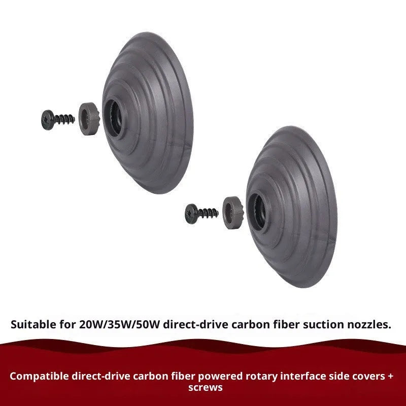 Pair of plastic side cover adapters for Dyson V10 V11 vacuum floor brush head power connection