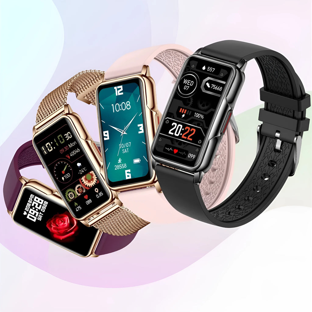 1.47 inch smart bracelet with TFT screen and silicone wrist strap