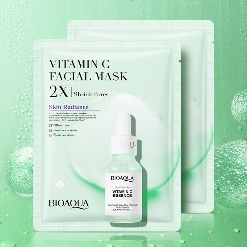 White gel collagen face sheet mask 30g with hyaluronic acid for moisturising and firming general skin types