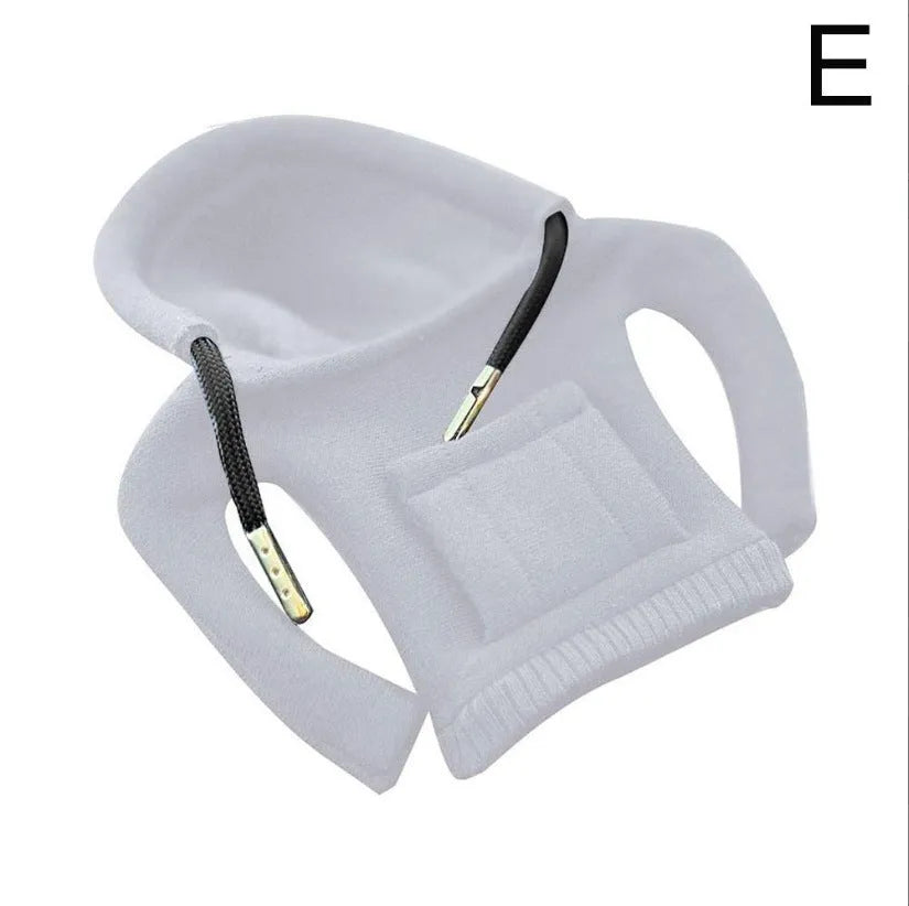 Cloth car gear shift knob cover in multiple colours, shown with 13cm by 8cm dimensions.