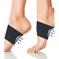 Flat foot elastic arch support bandage with heart style foot pad for men and women
