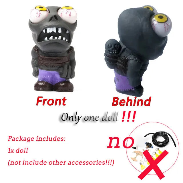 Turbo car explosive eye doll ornament kit with pressure valve and installation components