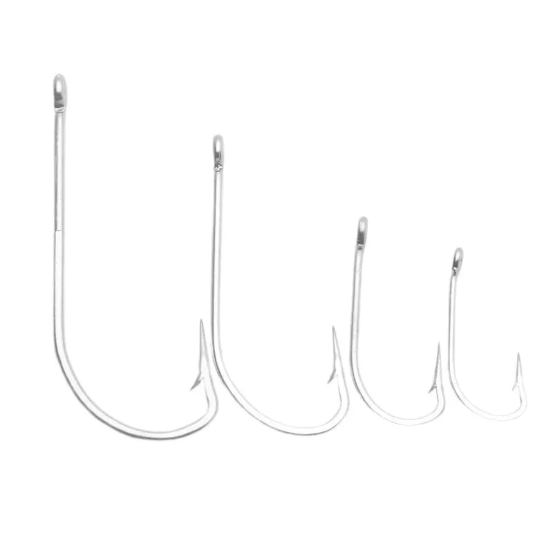 Alloy sea fishing hooks in multiple styles for ocean boat fishing applications