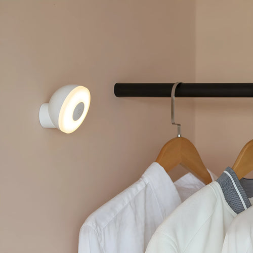 White square bedside table lamp with human body induction and Bluetooth connectivity