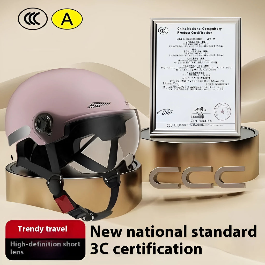 3C certified polypropylene motorcycle helmet for electric vehicle commuting in multiple colours