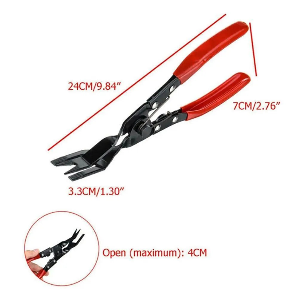 Blue-handled car panel removal pliers with 240mm length and steel construction