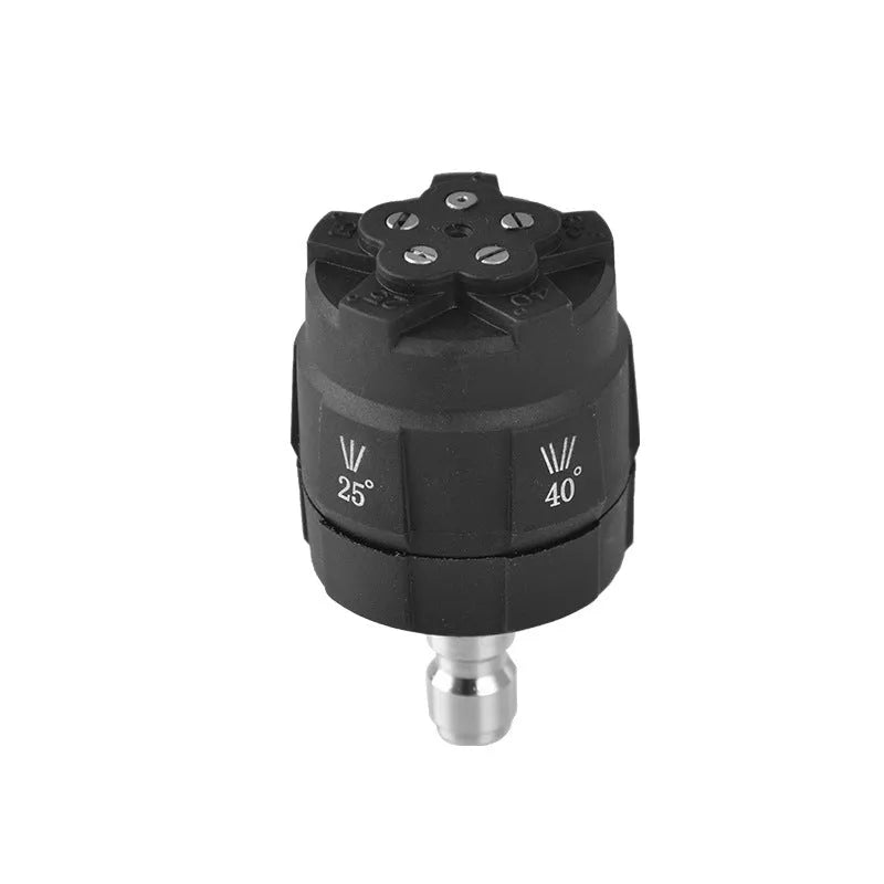 Engineering plastic five-in-one spray nozzle adapter for high-pressure water guns