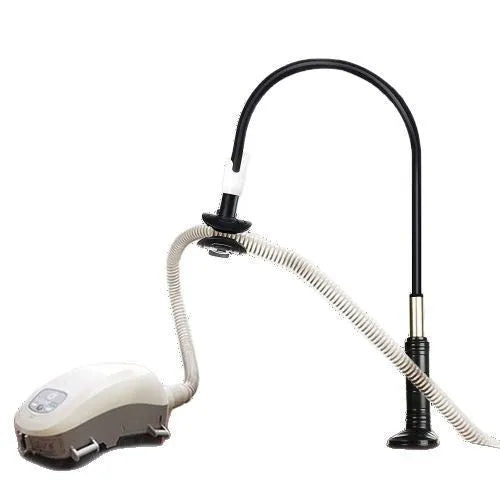 Black ventilator hose bracket made of aluminium alloy and ABS, 95cm length for bedside use