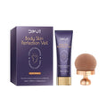 108ml jar of waterproof body concealer cream with an application brush for covering tattoos and birthmarks.