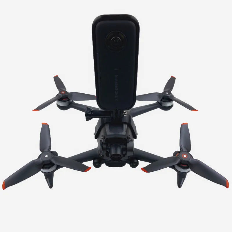 3D printed hard plastic FPV action camera expansion bracket with sponge padding