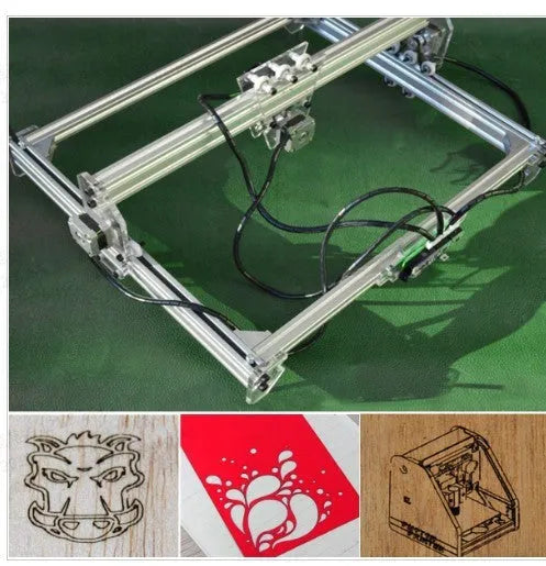 Miniature laser engraving machine with 3000mw specification and 400x300mm base