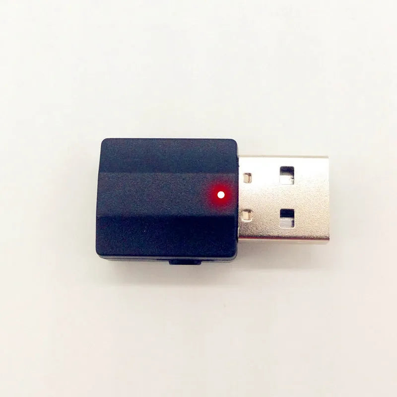 KHTD BT600 Bluetooth 5.0 USB audio transmitter receiver combo in black, plug-and-play design