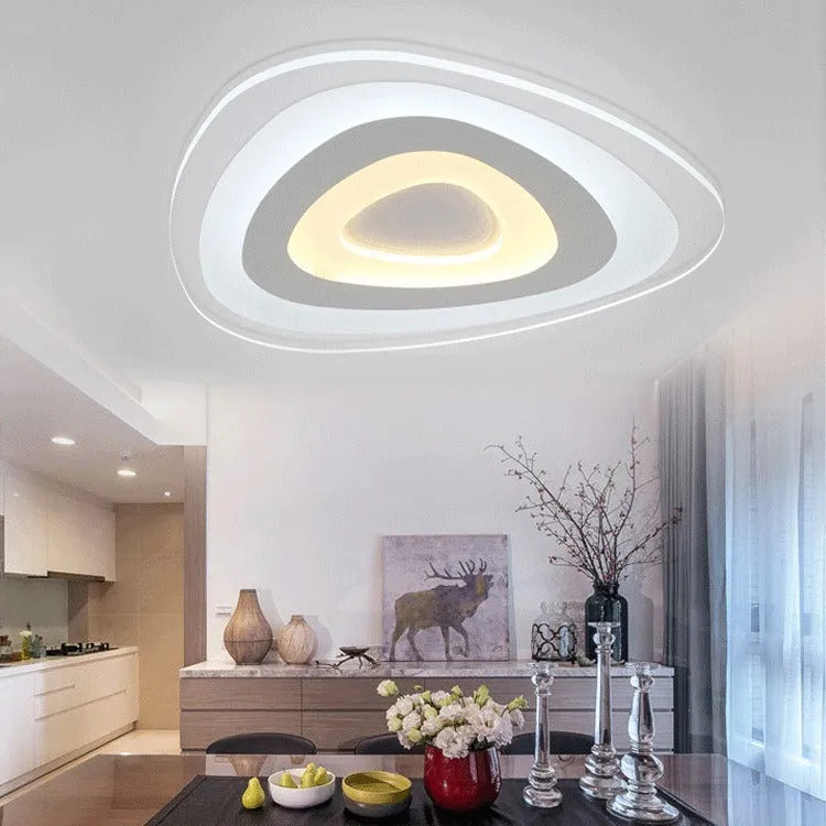 Creative triangle LED ceiling lamp in modern simplicity style for bedroom or dining room