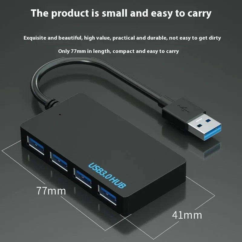 USB 3.0 multi-port computer extender with 20cm cable in pearlescent packaging