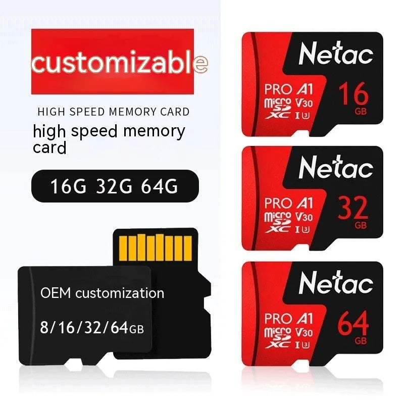 HD 4K driving recorder surveillance camera TF memory card with 16GB to 256GB capacity options