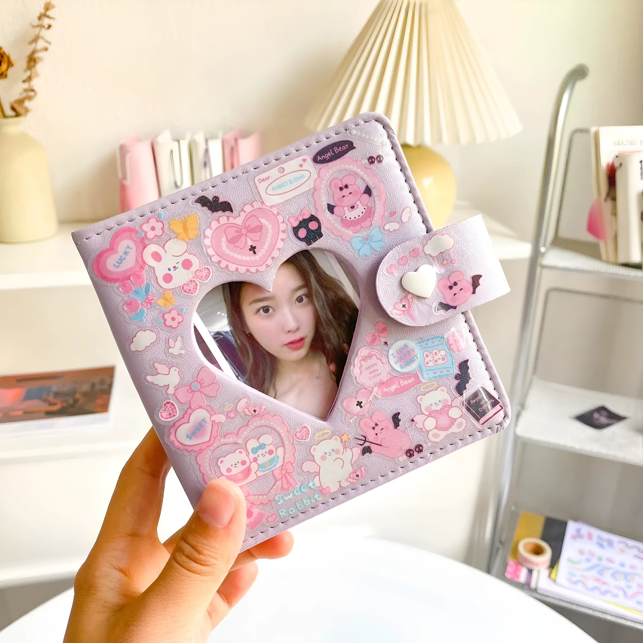 PVC waterproof agenda notebook stickers with cartoon designs for stationery decoration