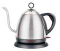 Stainless steel automatic electric kettle in gold colour with touch controls and 1 litre capacity