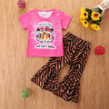 Girls summer cotton shirt and shorts pullover set in colour 211070