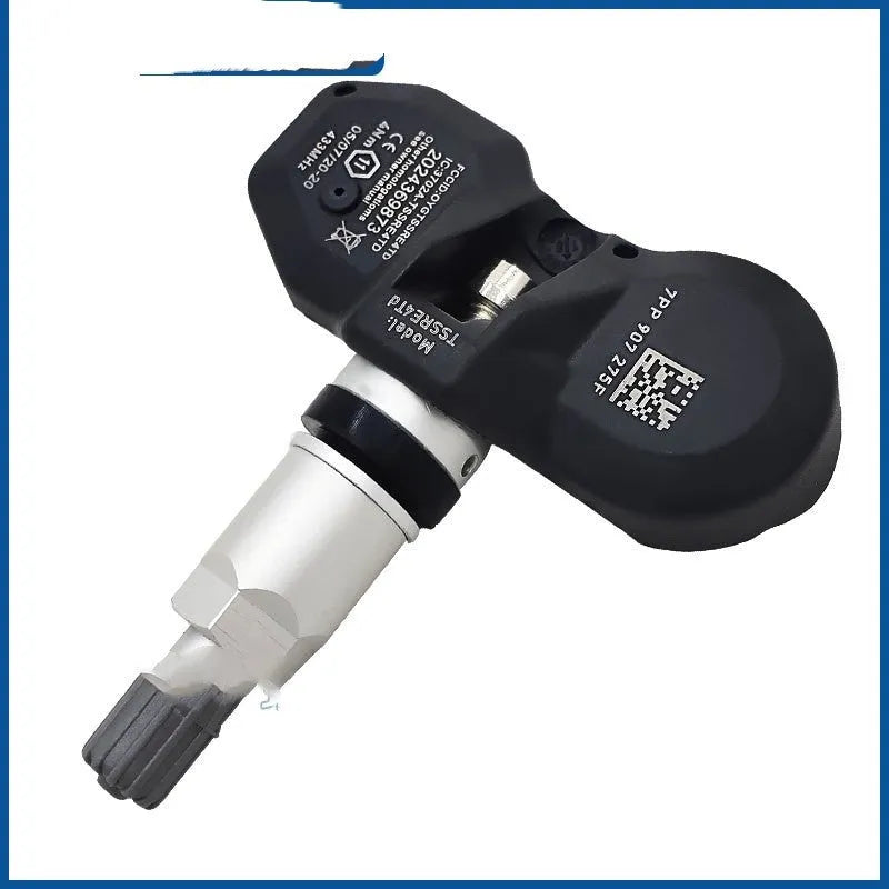 Black car tyre pressure monitoring sensor unit for Audi vehicles.