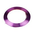 Electroplated purple PVC wheel hub trim roll for car wheel protection and decoration