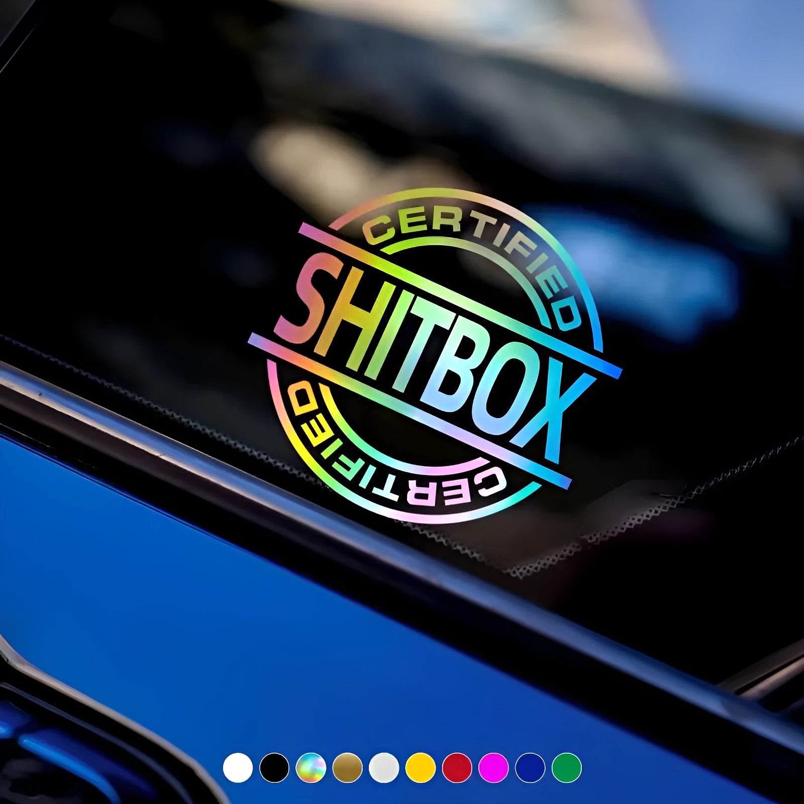13x12cm vinyl car sticker in multiple colours for vehicle body decoration