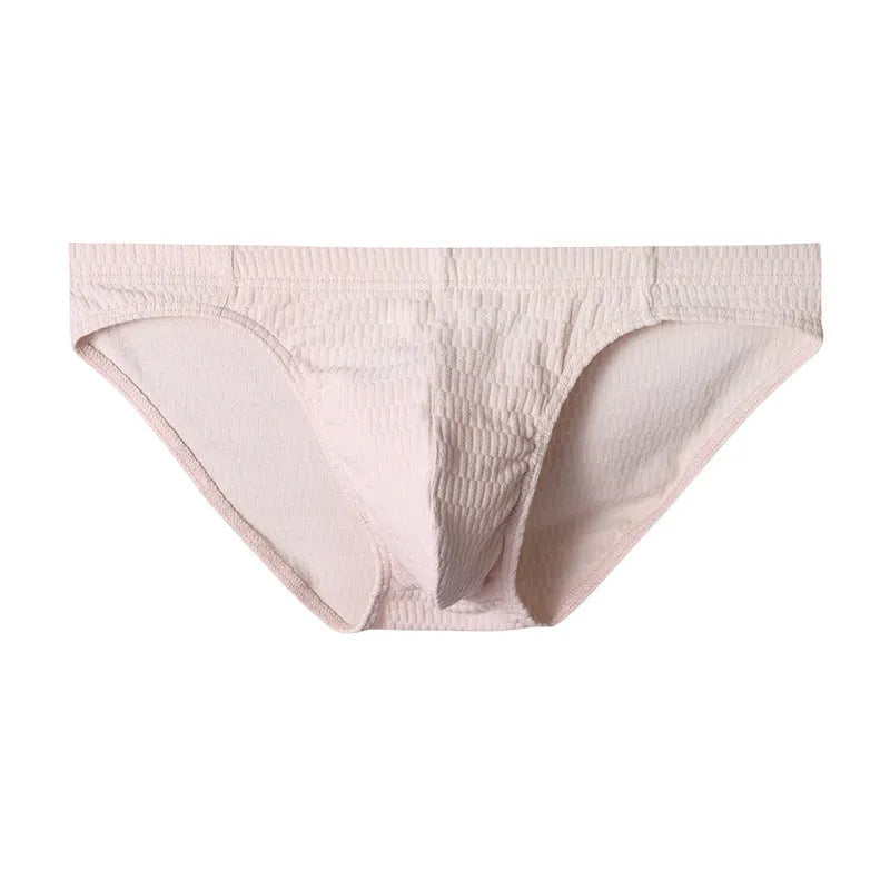 Men's cotton briefs in solid colours showing mid waist and triangle design