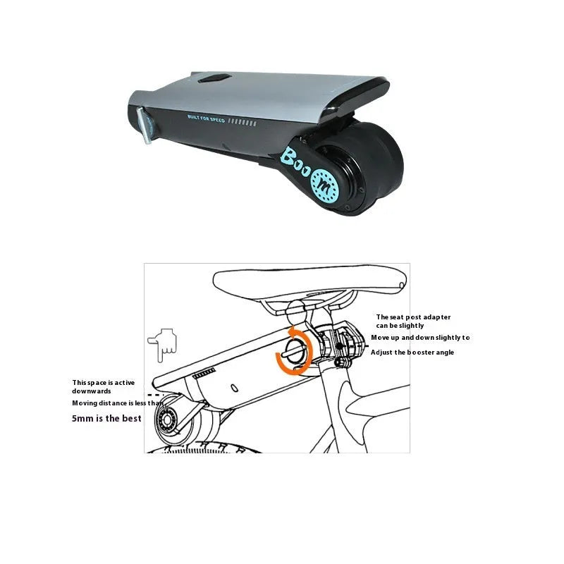 Electric bicycle mountain bike modification booster with blue packaging at 18V voltage
