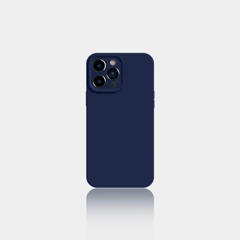 Liquid silicone solid colour phone case for iPhone 14 in antique white with anti-slip surface