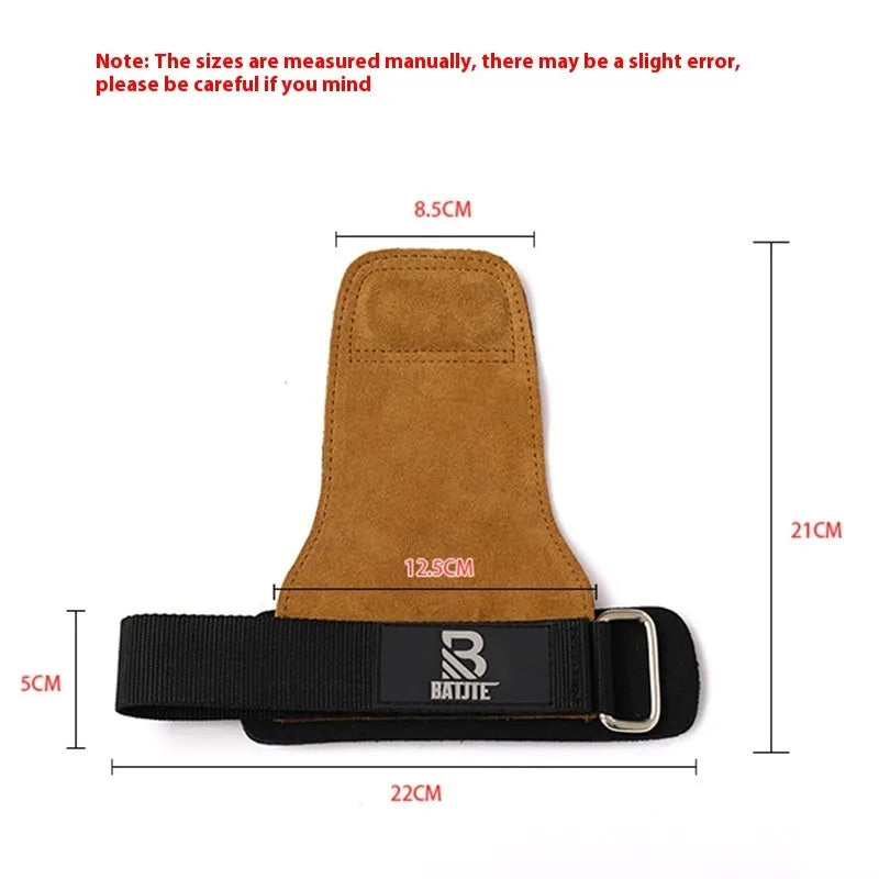 Brown wrist protectors for pull-up and horizontal bar fitness training