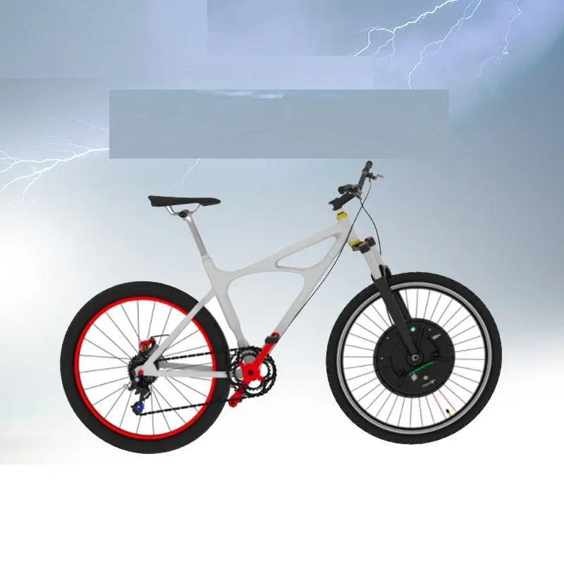 Imotor 3.0 black alloy hub motor wheel for electric bicycle conversion to mountain bike