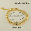 Copper bracelet with zircon stones in Arabic style design featuring heart shape details