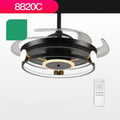 Nordic American style metal ceiling fan lamp model 8811 in black from Tmall Intelligent