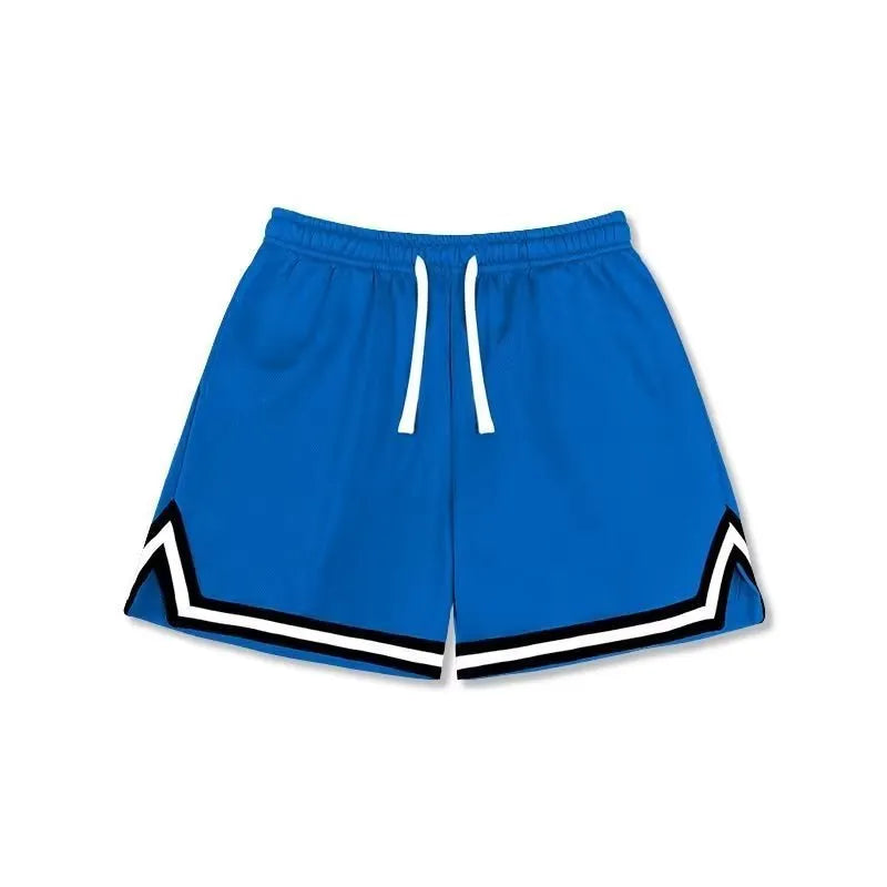 Men's loose sports summer shorts in medium elastic polyester fabric
