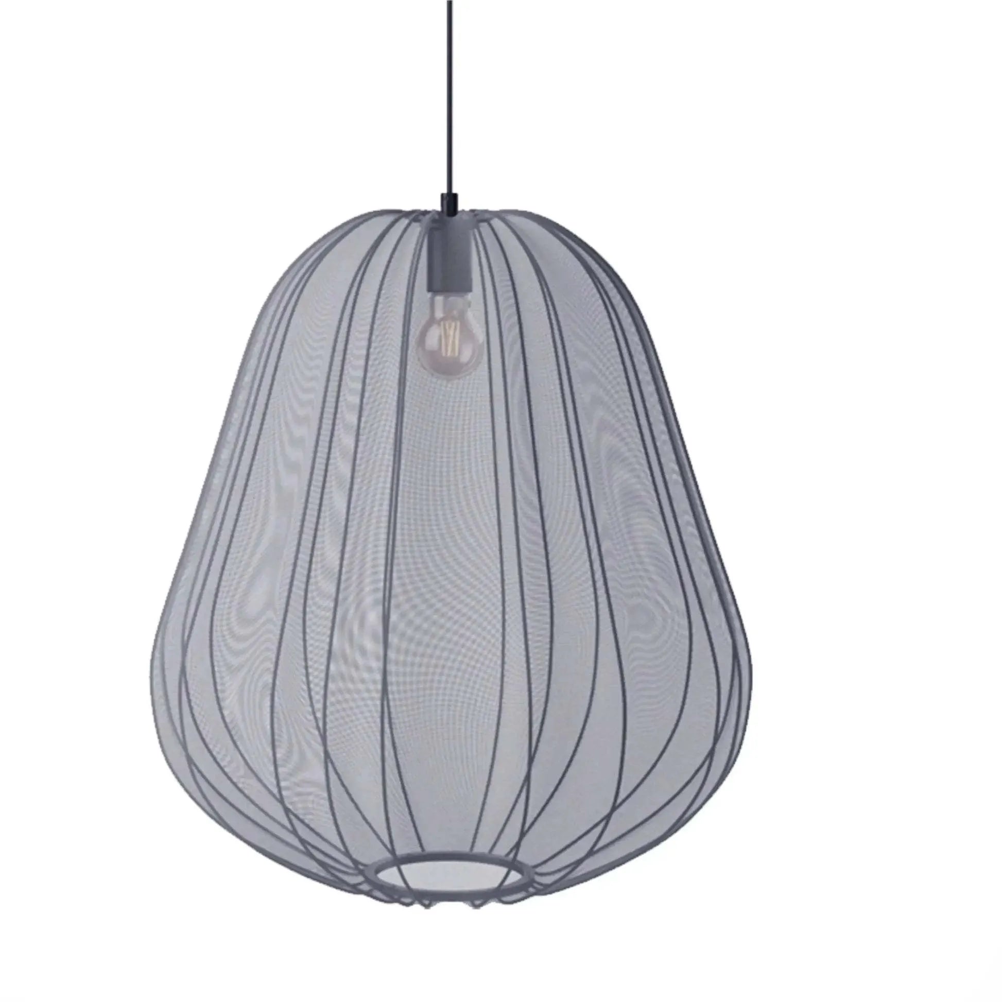 Japanese style net pumpkin ceiling lamp with branch design in iron construction